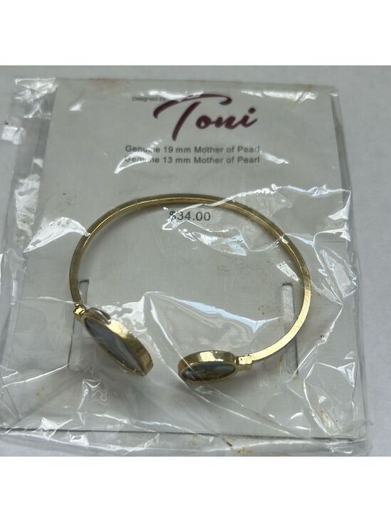 Designed by Toni Jewelry - Designed by Toni Mother of Pearl Open Bangle